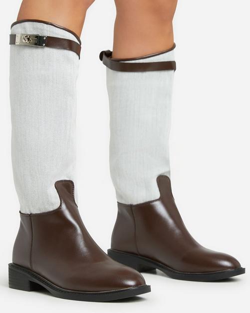 Calf on sale boots leather