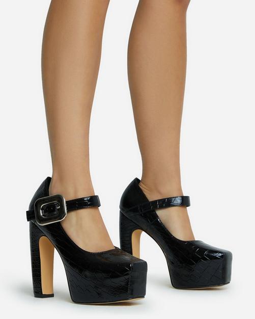 Square Toe Heels | Open Toe Heels | EGO