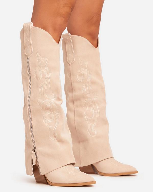 Gola Women’s Size 10 shops Tan Suede Tall Side Zip Boots w/ Faux Ivory Sherpa Fur