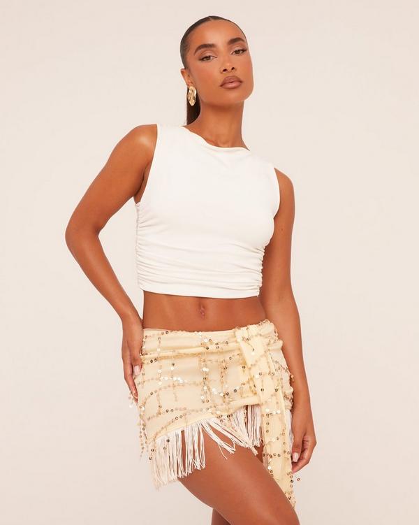 Tassel fringe skirt sales