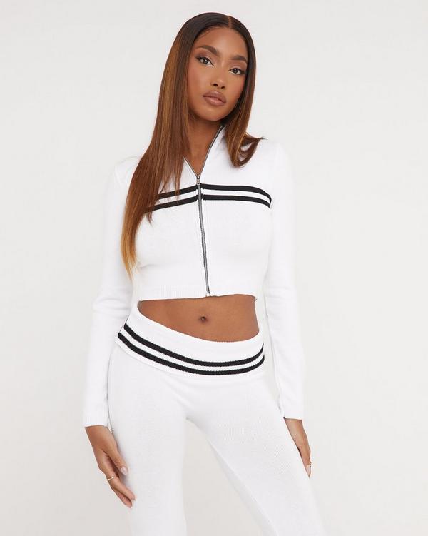 Cropped jumper with zip hot sale