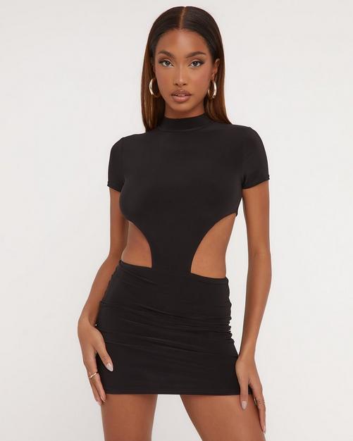 High neck outlet tight dress