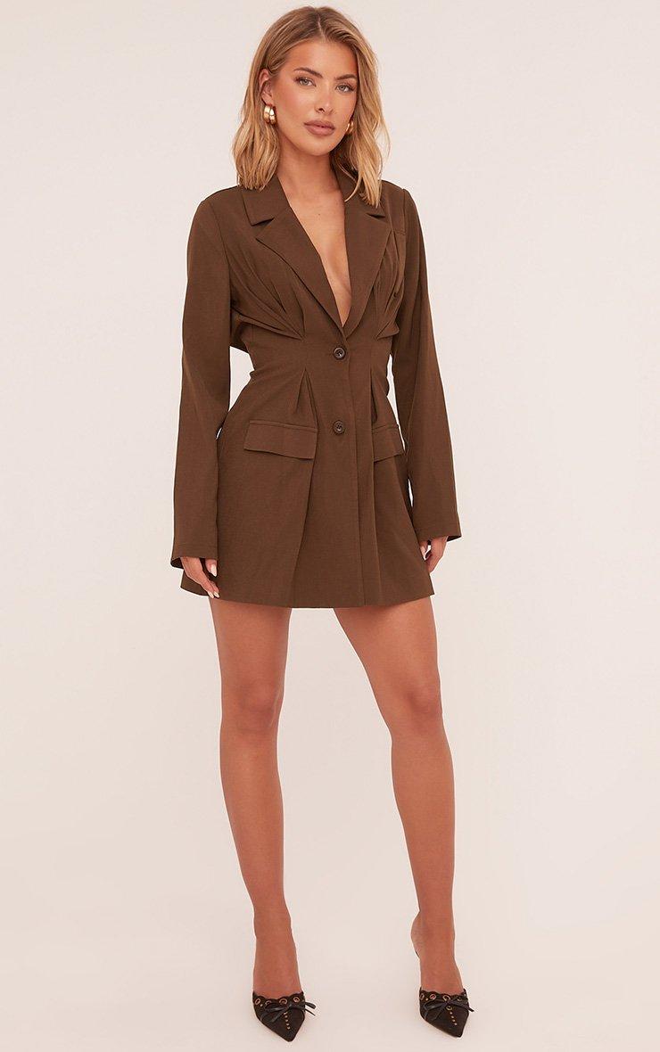 knee length dresses for ladies Boxy Button Down Shirt Mini Dress main image 0