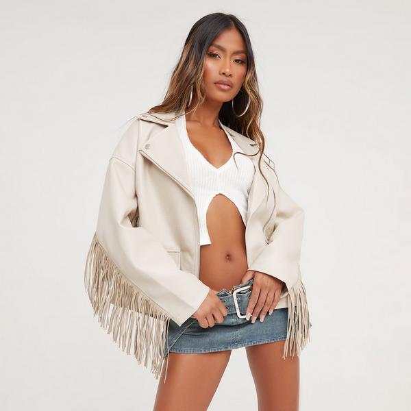 Oversized 2025 fringe jacket