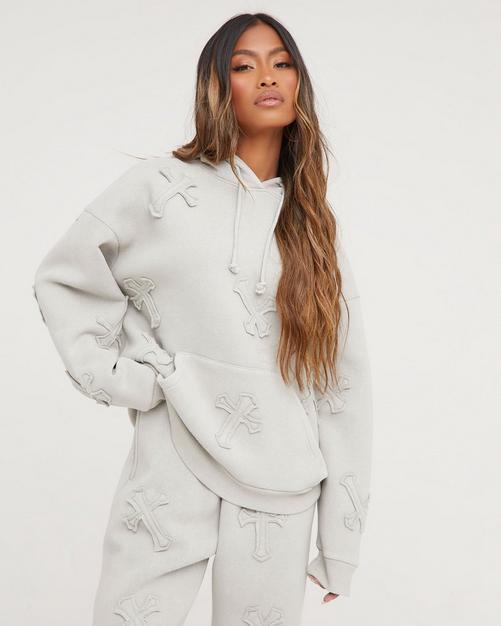 White graphic hoodie on sale women's