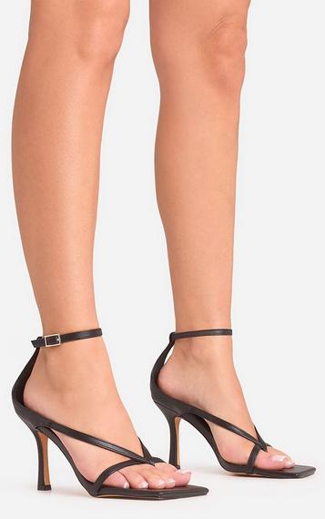 Y-Not Double Strap Buckle Gold Printed Detail Square Toe Y-Not Double Strap Buckle Gold Printed Detail Square Toe