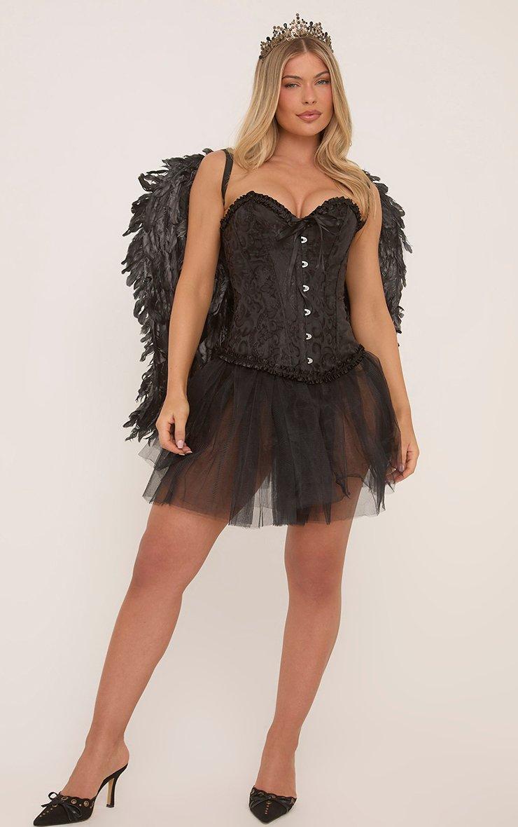 black mini tutu dress Moonbun Polka Dot Tutu Dress, Black(Size 3T) main image 1