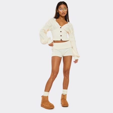 Apple Faux Fur Lining Ankle Boot In Tan Brown Faux Suede, Women's Size US