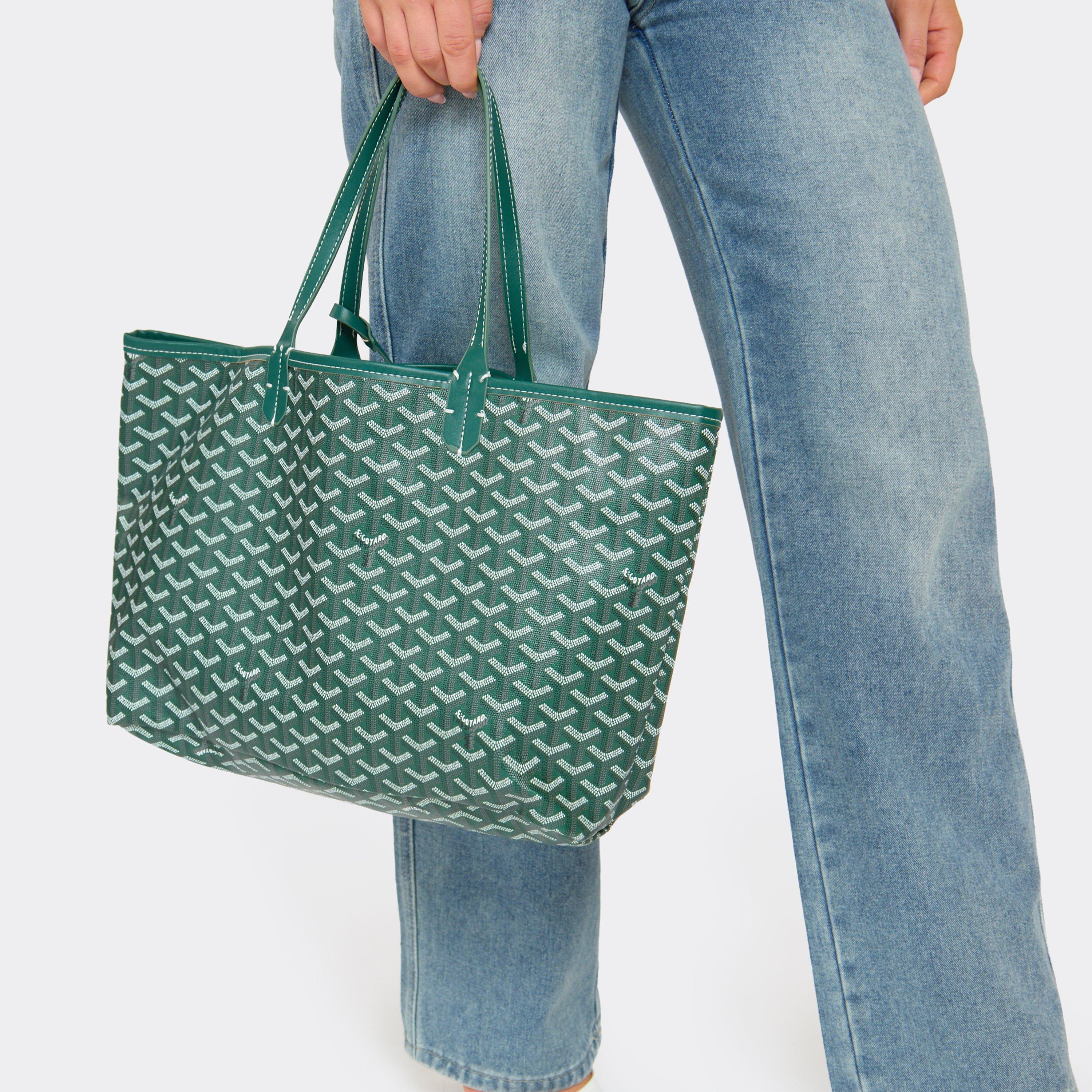 Techno Printed Detail Oversized Shopper Bag In Green Faux Leather, Women's Size UK 0