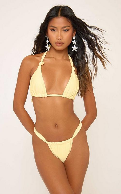 Triangle Bikini Set In Pink Floral Applique | EGO US | EGO