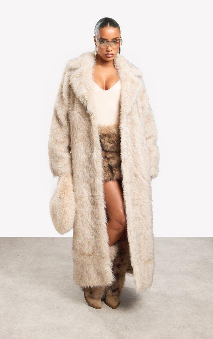 Oversized Collar Shaggy Coat In Pink Faux Fur | EGO US | EGO