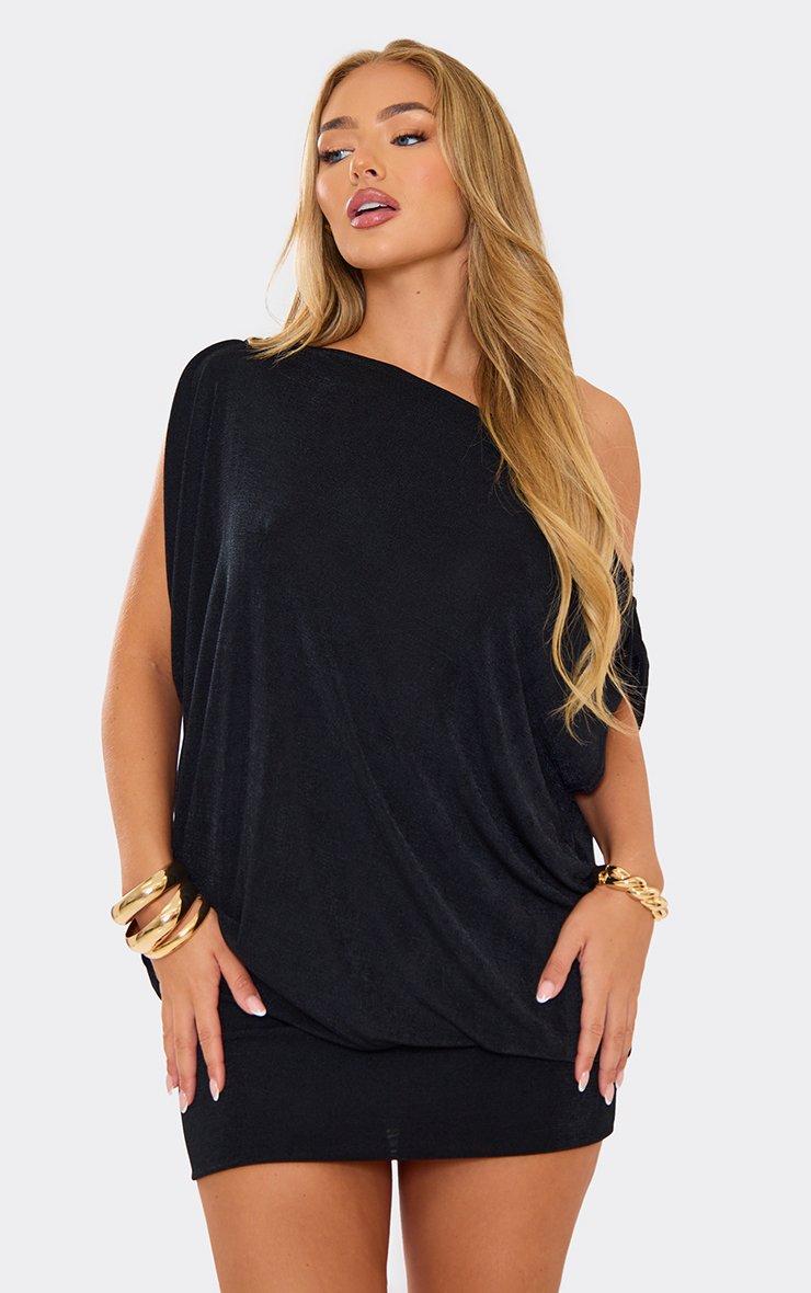 off the shoulder mini dresses Cindee Blue Dress - US 0 Featuring off Plus Size Ruffled Smocked Off-Shoulder