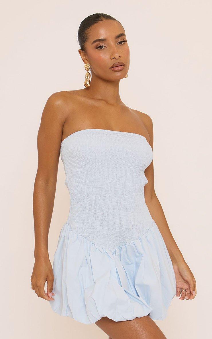drop waist blue dress Jacinda Maxi and built Hadley | Powder BLUE Boat-Neck
