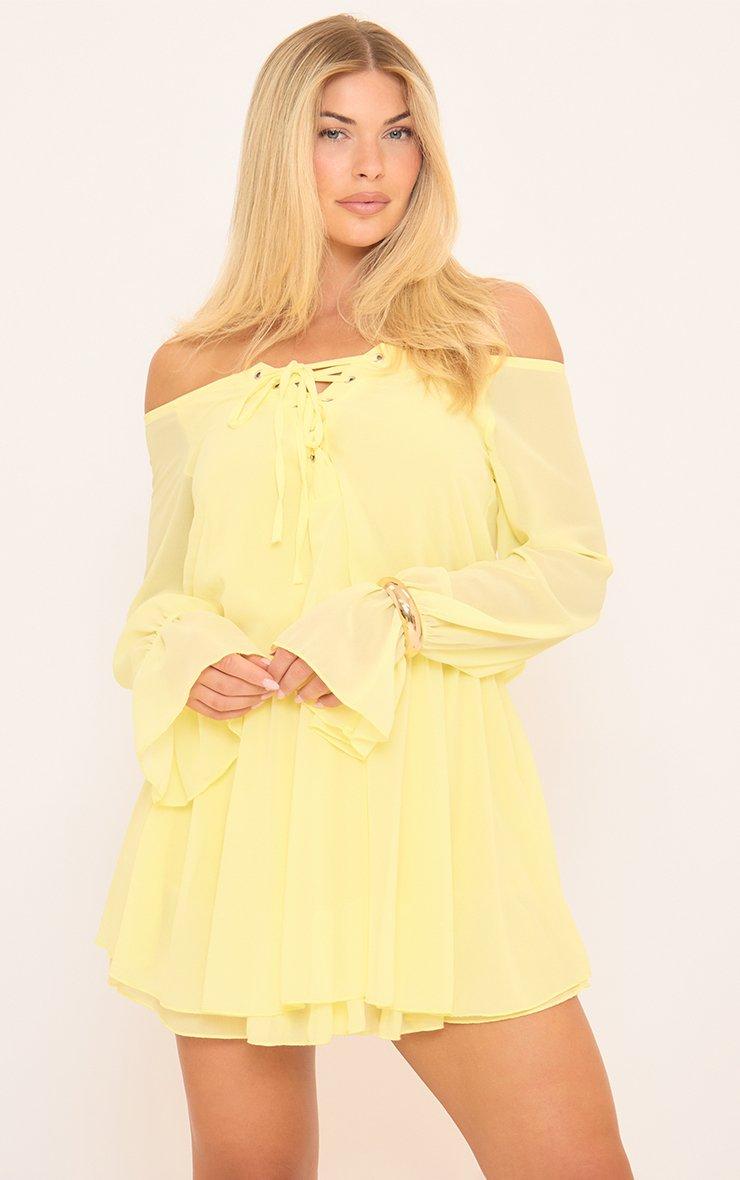 white christmas dresses Eliza Bardot skater scuba and chiffon midi dress in powder blue – Deja  Elite Boutique main image 1