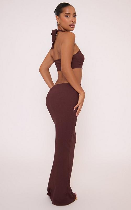 Sleeveless Cut Out Twist Front Detail Maxi Dress In Olive Green