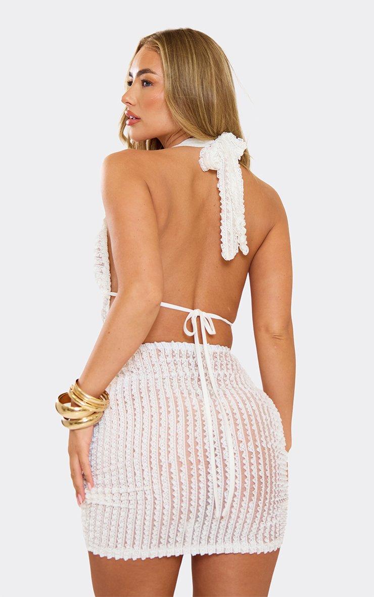 crystal mesh mini dress Edikted Women's Faux Crystal Backless Mesh Mini Dress