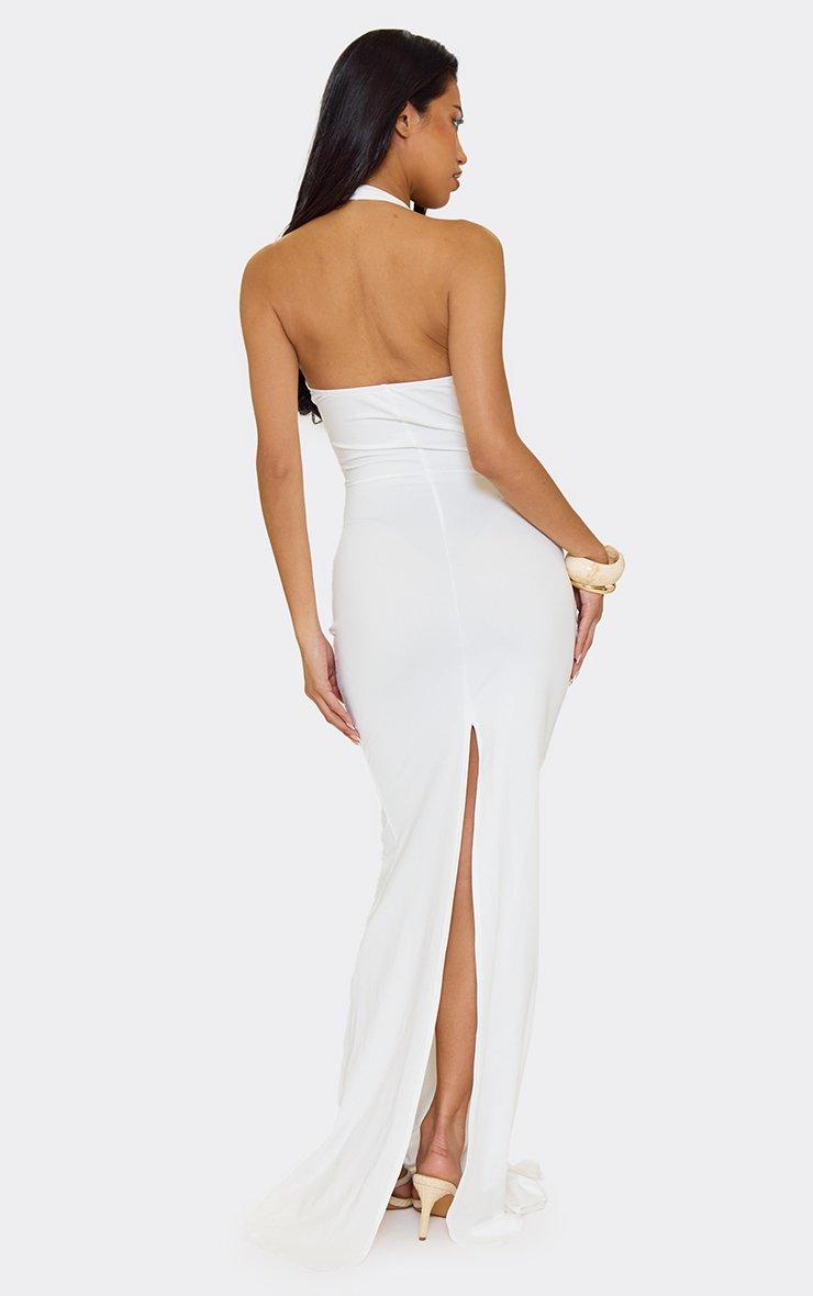 strapless tie front dress Bias Cut Dress: Khaki-blush Abstract / XS Carly & Company LLC Everyone will stop and stare when they see you in this blue maxi dress Scoop Neck Tie Front Detail