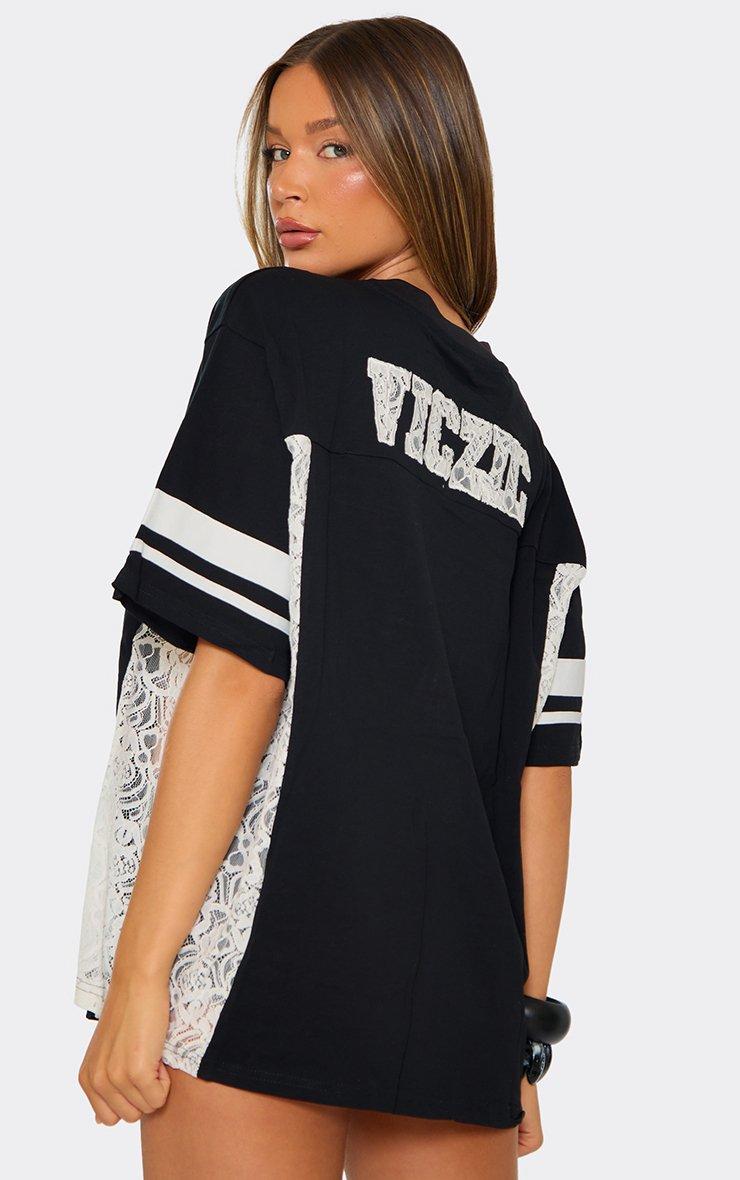 oversized football jersey dress KOI Pitch Please Shirt and a web Heidi Klum wears an oversized