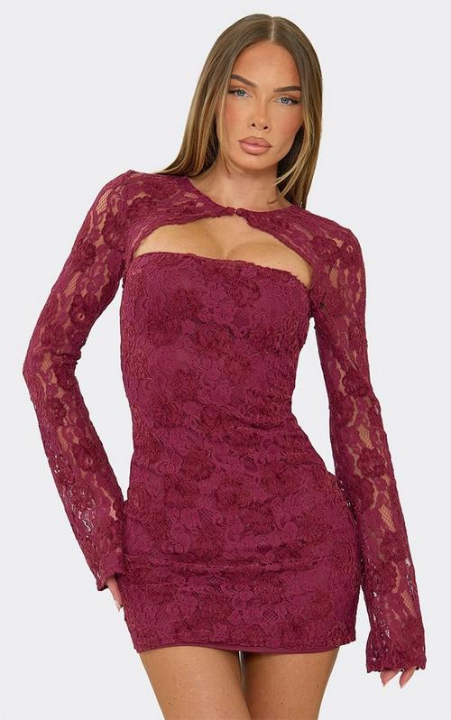 lipsy vip lace floral detail bodycon dress Bandeau Bodysuit Lining Maxi In White Large Print | EGO US You can also choose