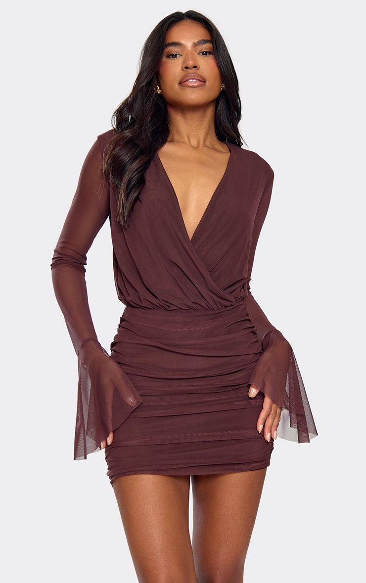 ruched long sleeve mini dress XPSCYBH Women's Summer Women's Off Shoulder Mini Dress : Clothing, Shoes & Jewelry Imported. Surplice Ruched Cutout Long Sleeve