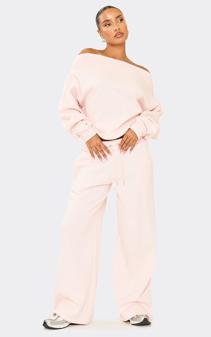 Off The Shoulder Oversized Sweater In Baby Pink | EGO US | EGO