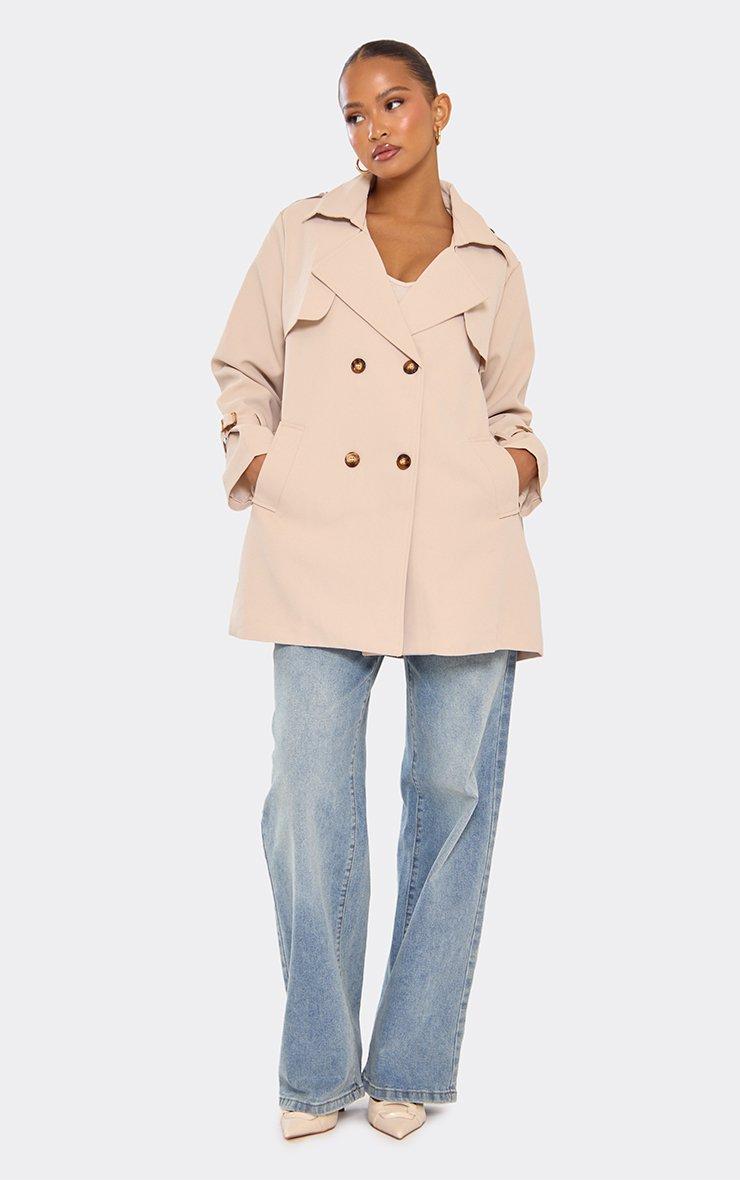 Oversized Collar Shaggy Coat In Beige Faux Fur | EGO US | EGO