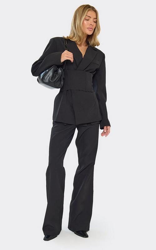 Short Sleeve Cropped Blazer In Black | EGO US | EGO