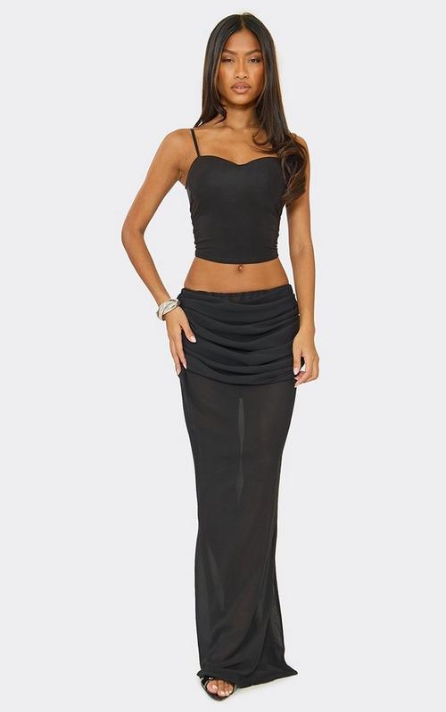 Side Split Deconstructed Mini Skirt In Black | EGO CA | EGO