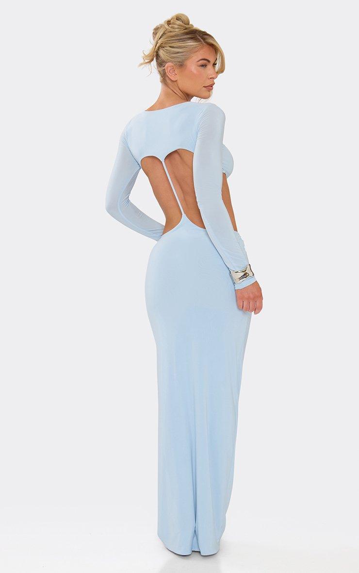 navy blue dress for baby girl Buy Significant Other Aqua Blue Lucile Long Sleeve Maxi Dress from Next USA