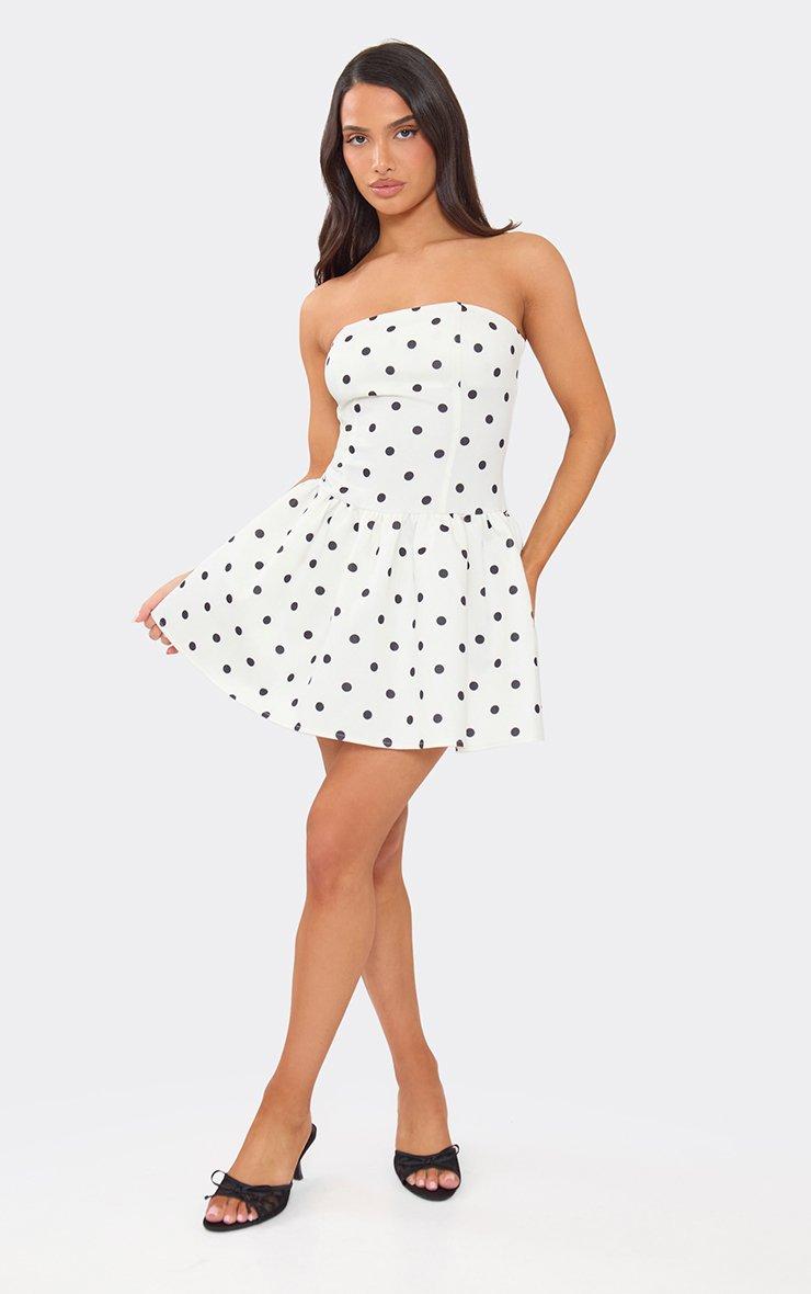 open lace back dress BANDEAU BUCKLE BELT PLEATED MINI DRESS – Bella Chica main image 1