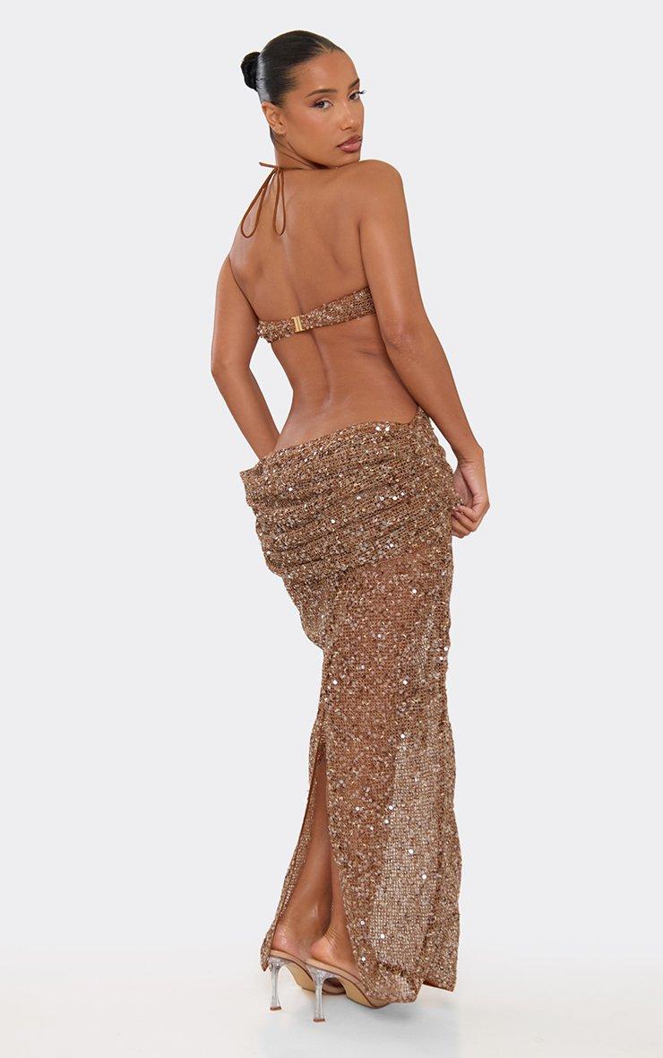 brown crochet maxi dress Crochet Marissa Maxi Dress XSmall / Cream main image 0