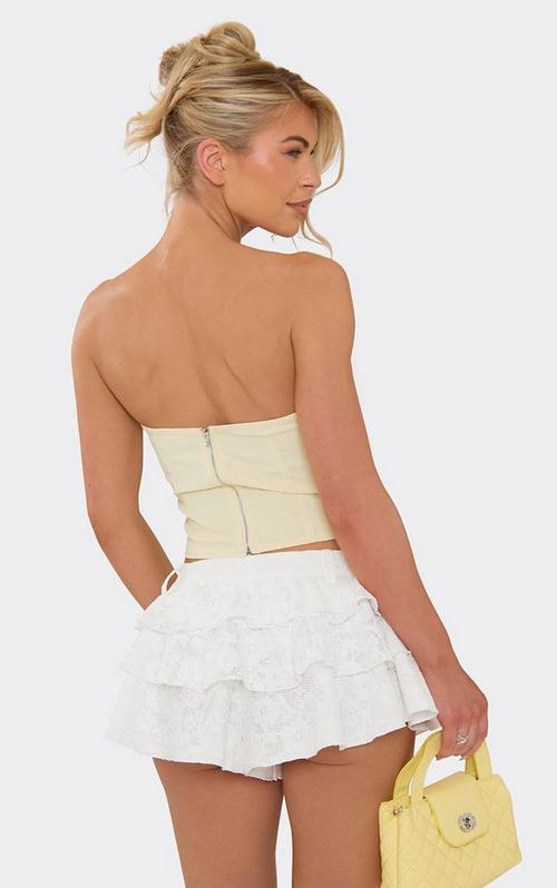 Mid Rise Frill Bloomer Shorts In Pink Print Lace | EGO US | EGO