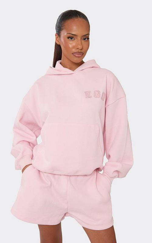 ILLIGO パーカー　ライトピンク　Sサイズ Long Sleeve Contrast Side Stripe Oversized Hoodie In Pink | EGO US