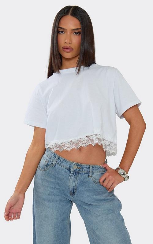 Fold Over Asymmetric One Shoulder Frill Detail Crop Top In Cream