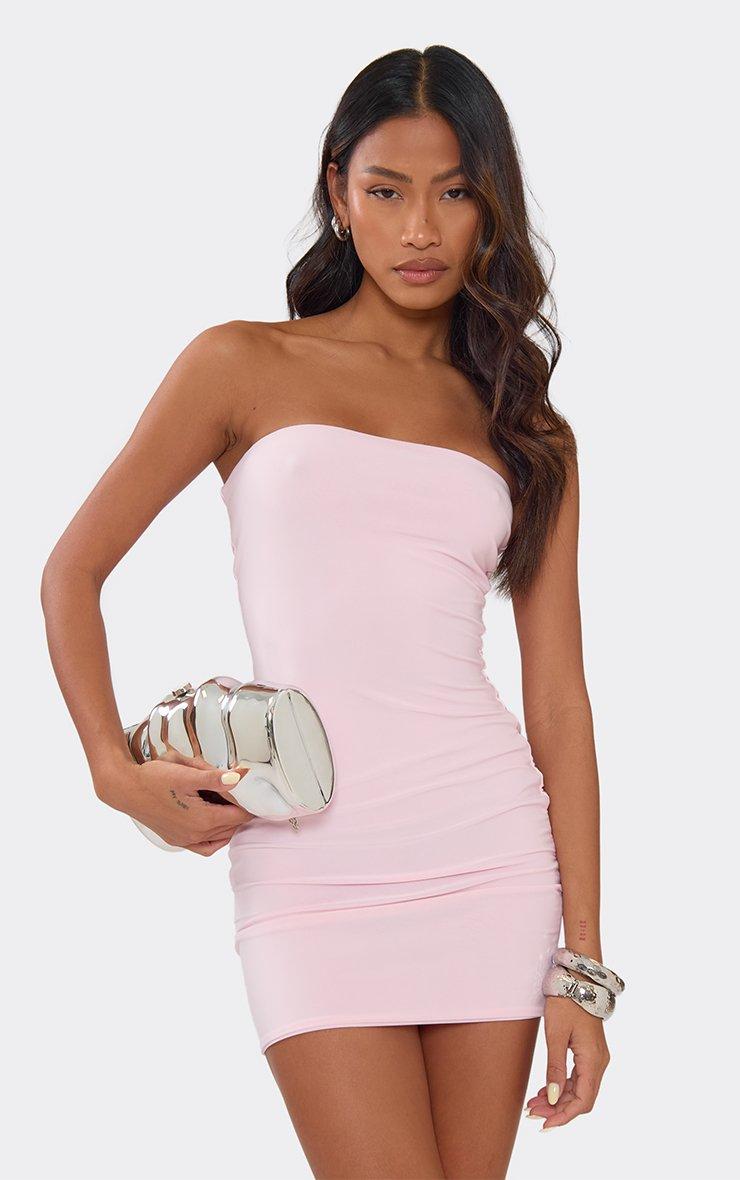 women's light pink dresses Precious Peach Babydoll Dress Summer and spring Clarisse 810237 Light Pink Prom