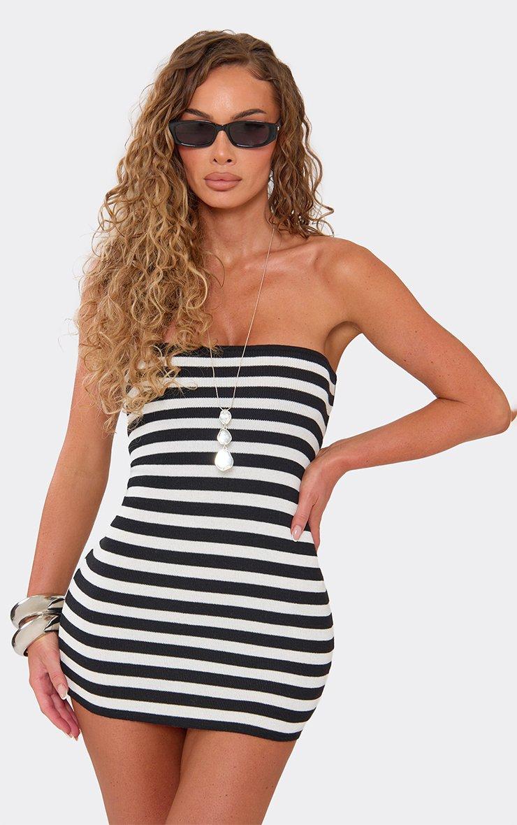 bandeau dress Blanco by Nature Women's Zoey Twist Bust S / Baby Blue Adjustable back tie ASOS Design - Off Shoulder