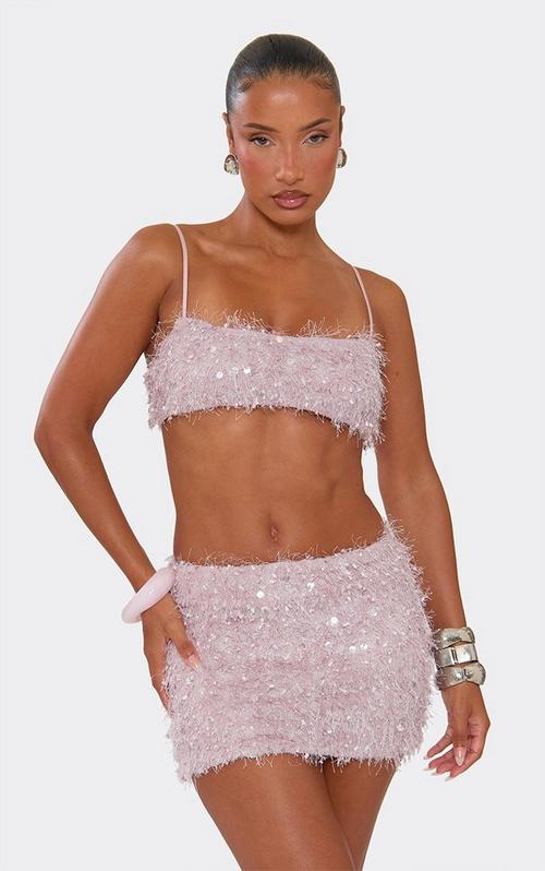 Long Sleeve Off The Shoulder Crop Top In Black Stripe Crochet Knit