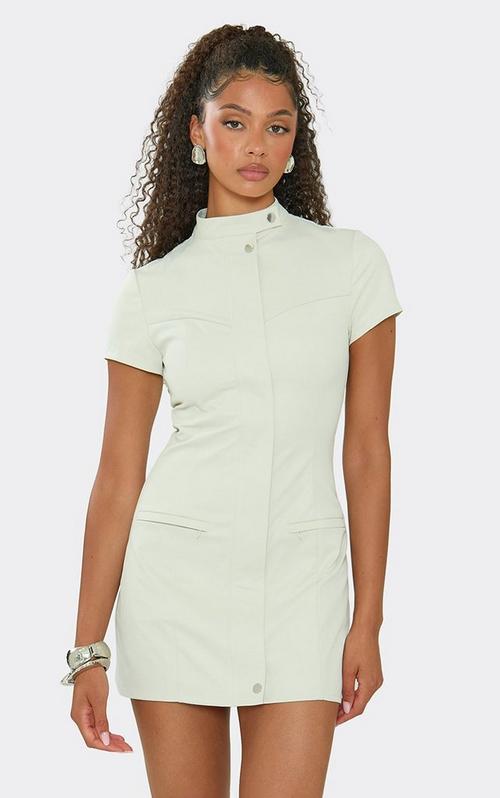Short Sleeve Split Leg Frill Detail Maxi Dress In Cream | EGO US | EGO