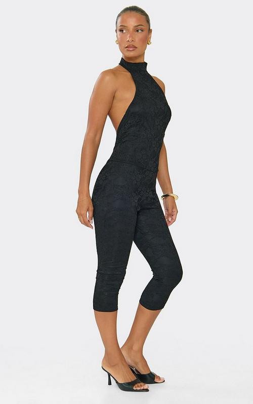 Long Sleeve Zip Up Jumpsuit In Black Ribbed | EGO US | EGO