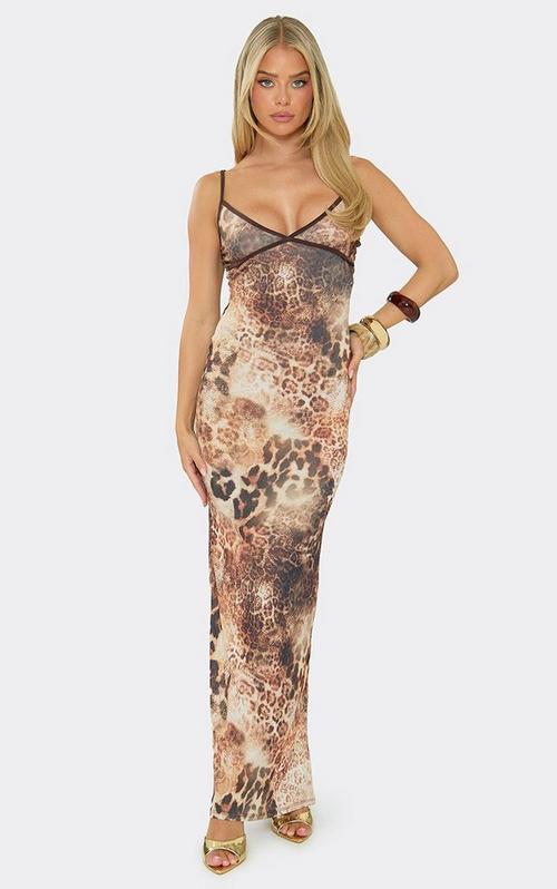 multi strappy plunge extreme split sequin bodycon dress Neck Leg Trim Detail Maxi In Ombre Print | EGO US Black sequin