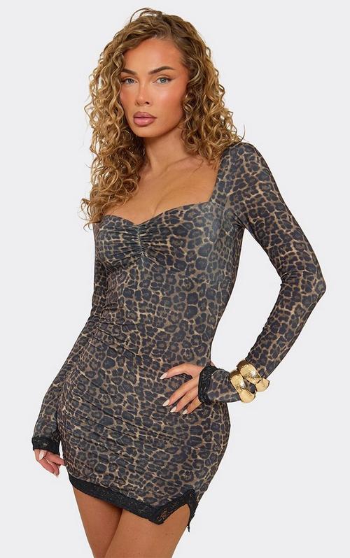 Plunge Cut Out Side Multi Buckle Belt Detail Mini Dress In Silver Sequin | EGO UK