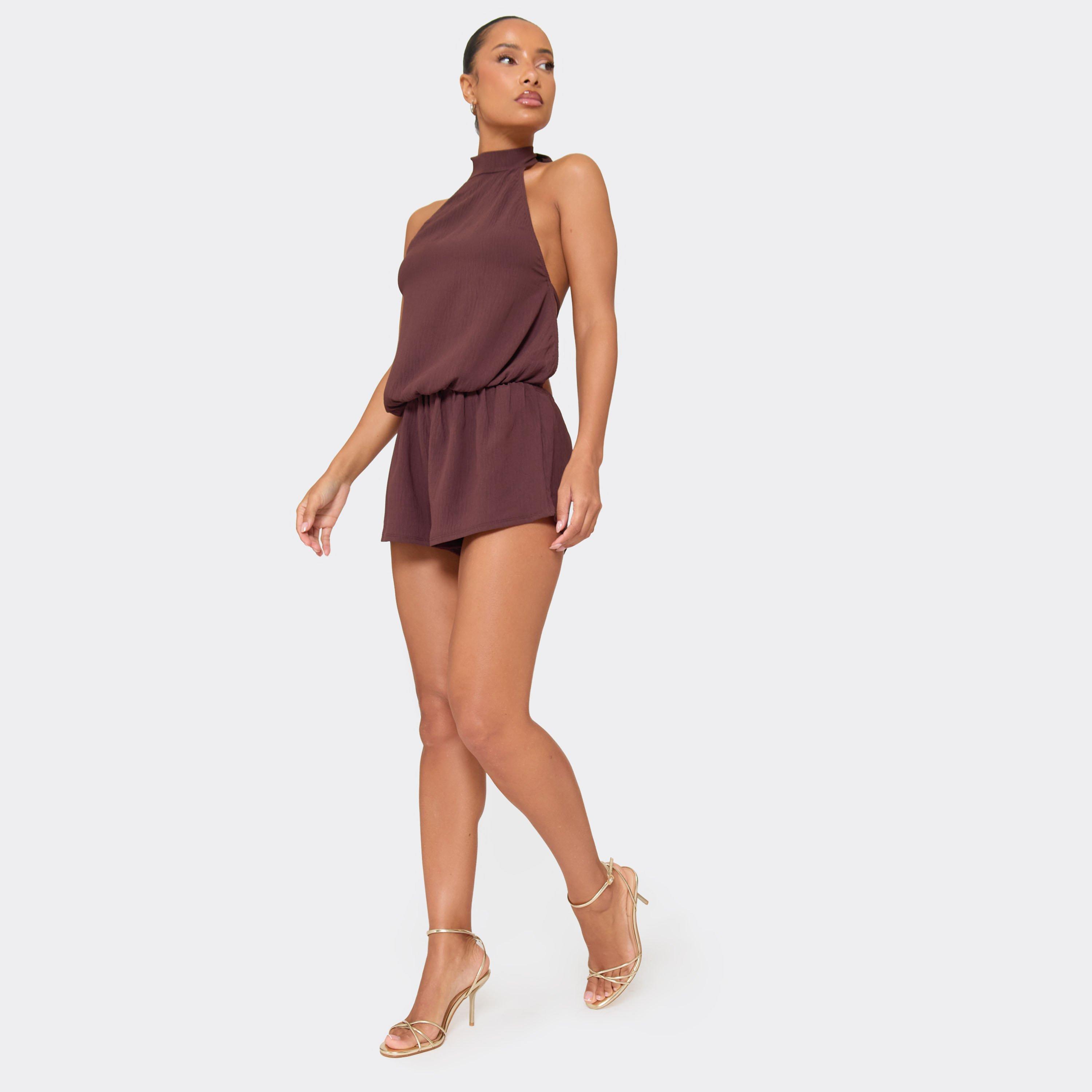 Fango Strappy Detail Stiletto Heel In Gold Faux Leather, Women's Size UK 4