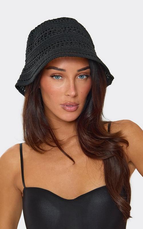 Flat Bucket Hat In Black Faux Fur | EGO US | EGO