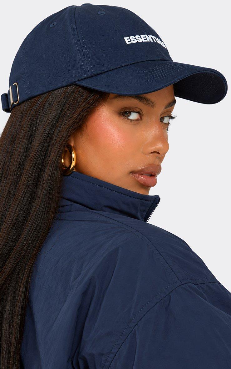 Essentials Logo Detail Baseball Cap In Blue