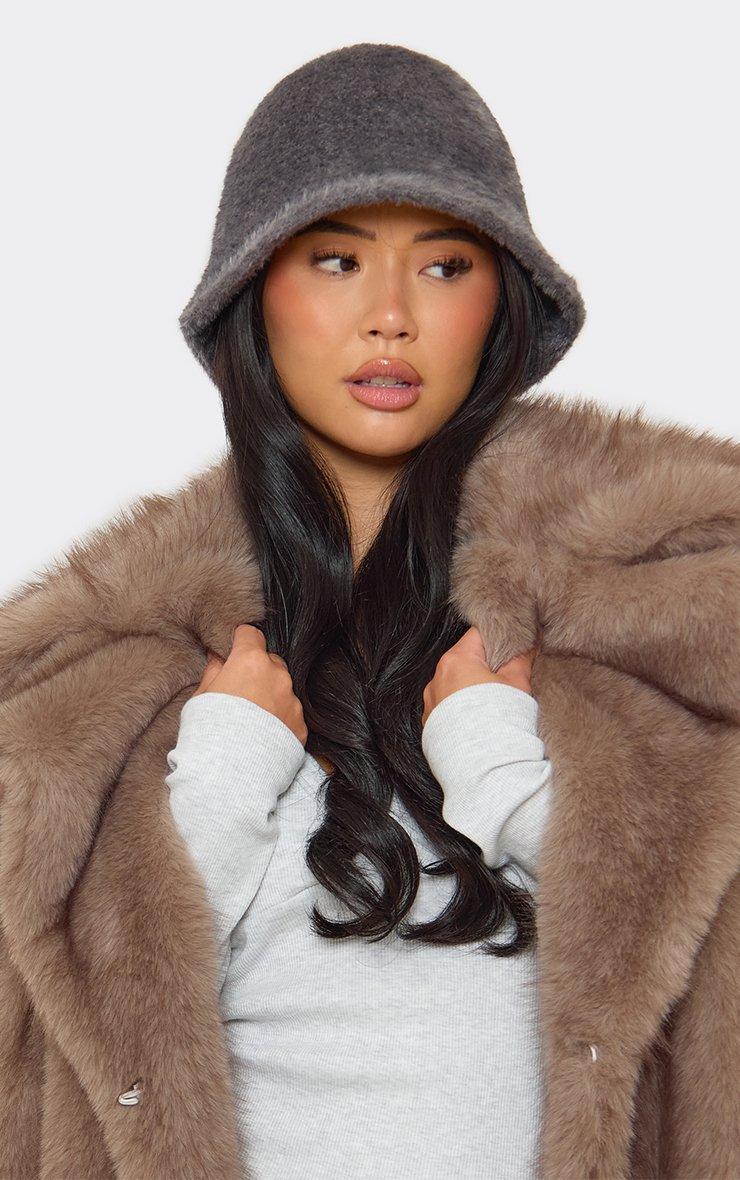 Bucket Hat In Grey Felt