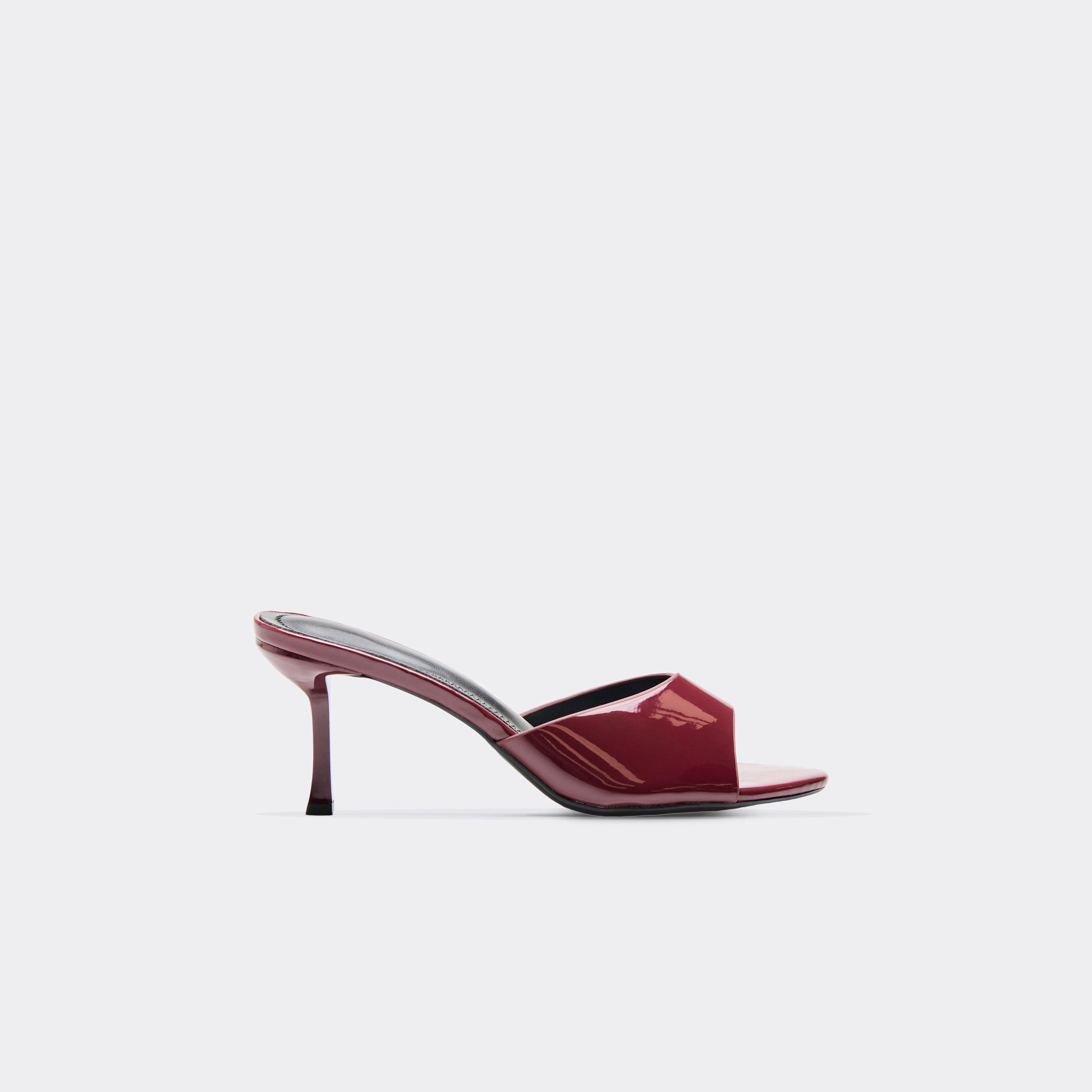 Keal Peep Toe Heel In Burgundy Patent, Women’s