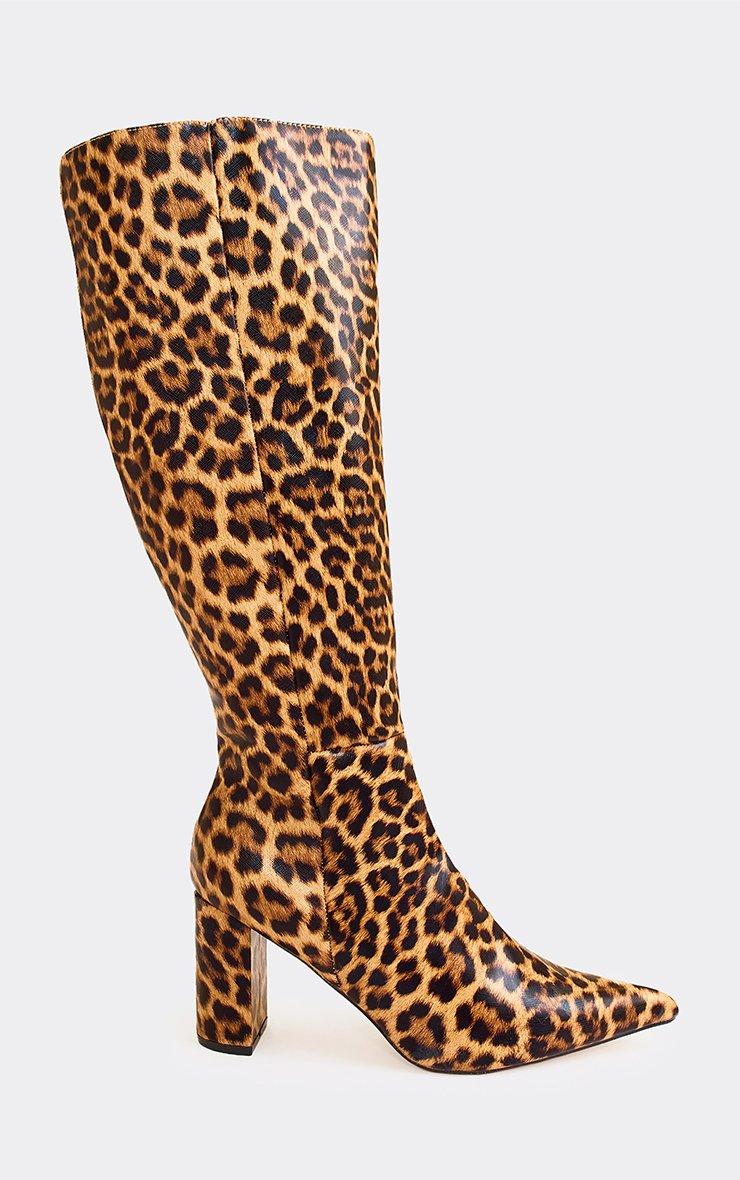 Azura Side Buckle Detail Midi Calf Biker Boot In Dark Brown Faux