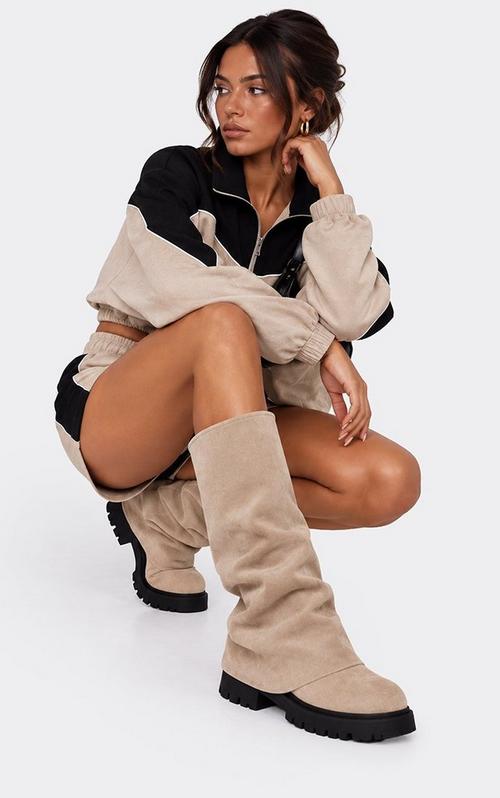 Favour Long Boot In Mustard Yellow Faux Leather | EGO EU | EGO