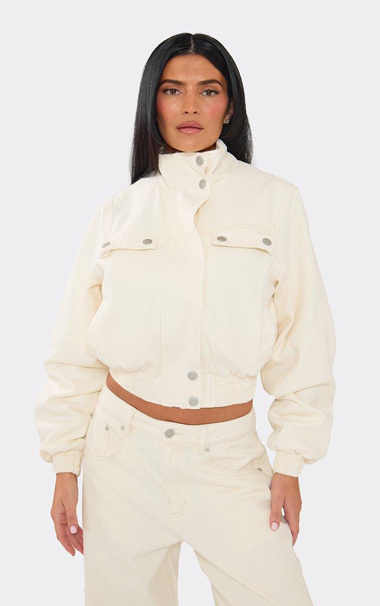 Oversized Bomber Jacket In Silver Metallic Vinyl | EGO UK | EGO