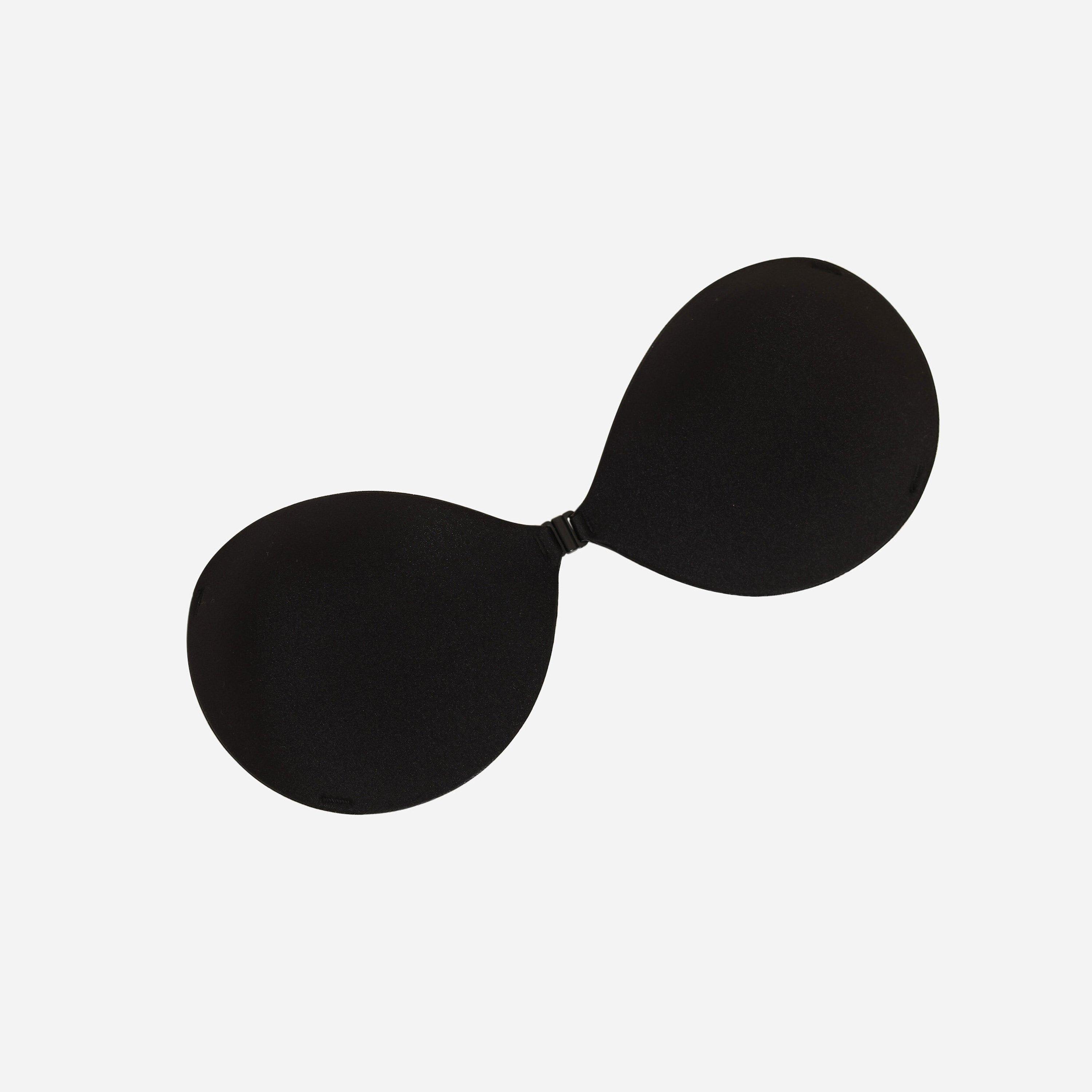 Bandeau Shaped Stick On Bra In Black, Women's Size UK One Size